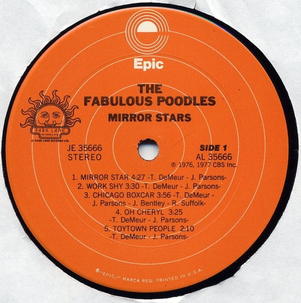 Fabulous Poodles : Mirror Stars (LP,Compilation)