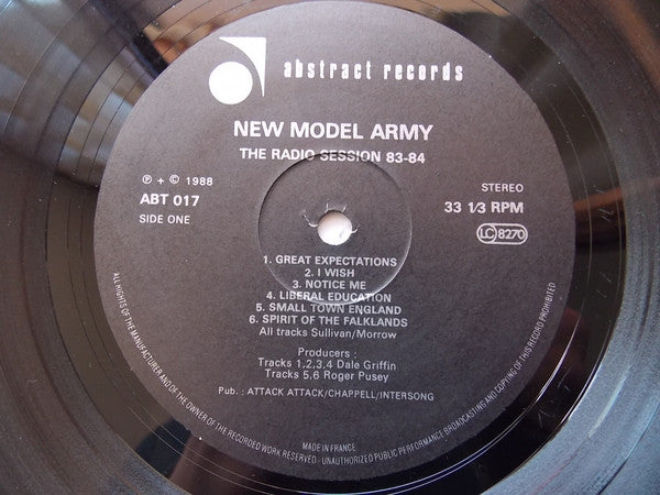 New Model Army : Radio Sessions 83-84 (LP,Compilation,Stereo)