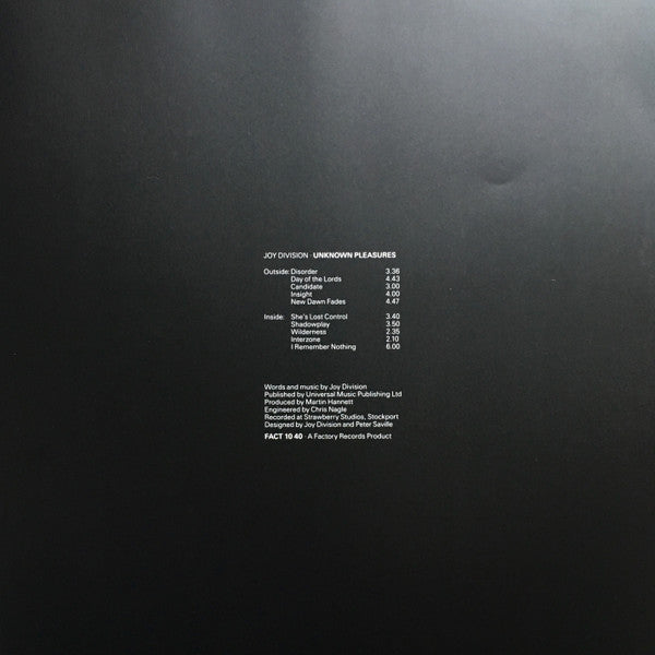 Joy Division : Unknown Pleasures (LP,Album,Limited Edition,Reissue,Repress)
