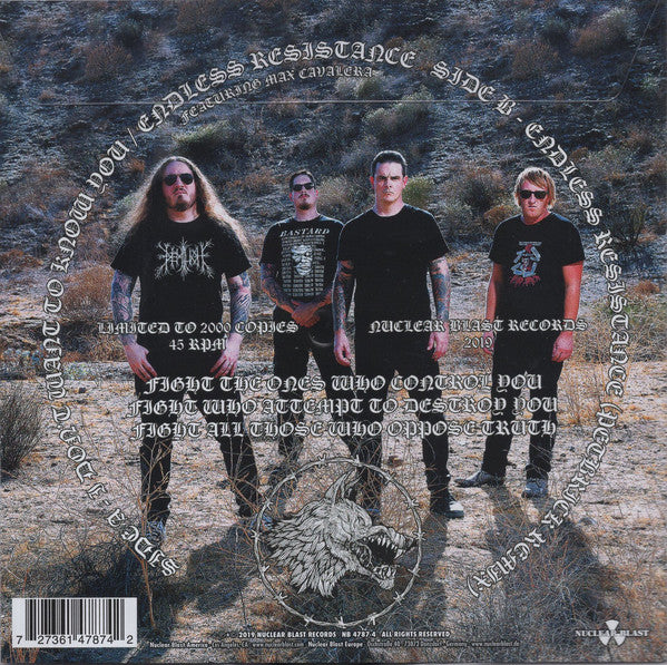 Nails : I Don't Want to Know You (7",45 RPM,Single,Limited Edition,Picture Disc)