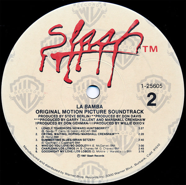Various : La Bamba (Original Motion Picture Soundtrack) (LP,Album)