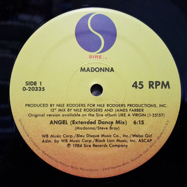 Madonna : Angel (12",Maxi-Single,45 RPM)