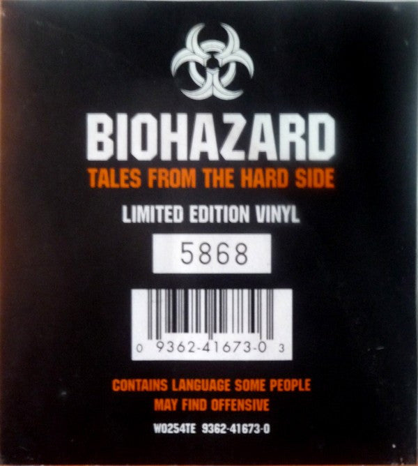 Biohazard : Tales From The Hard Side (10",33 ⅓ RPM,Single,Limited Edition,Numbered)