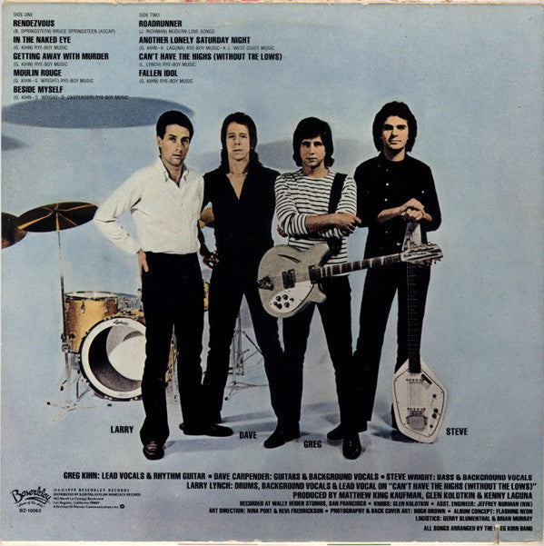 Greg Kihn Band : With The Naked Eye (LP,Album)