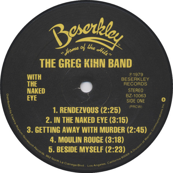 Greg Kihn Band : With The Naked Eye (LP,Album)