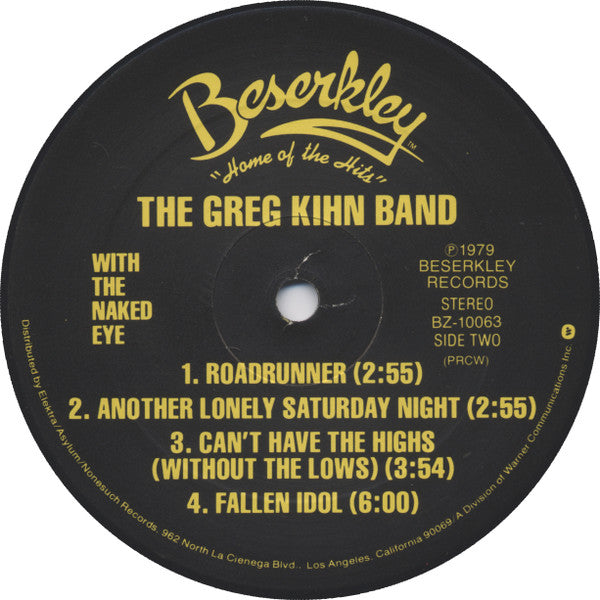 Greg Kihn Band : With The Naked Eye (LP,Album)