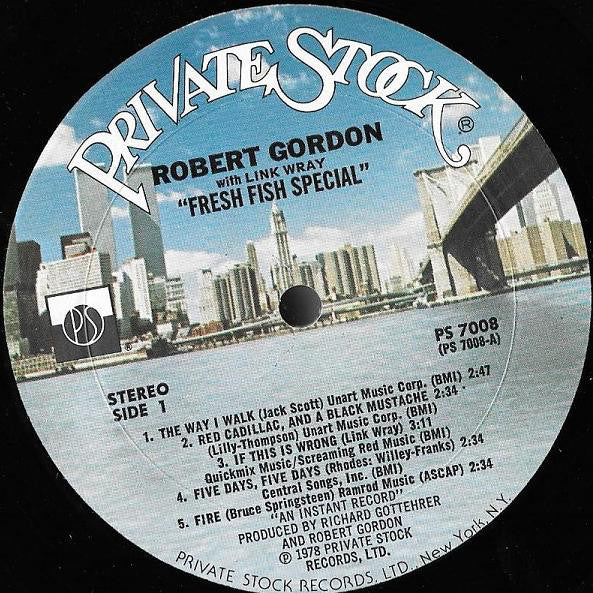 Robert Gordon (2) With Link Wray : Fresh Fish Special (LP,Album,Stereo)