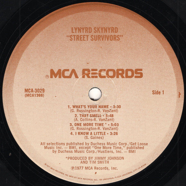 Lynyrd Skynyrd : Street Survivors (LP,Album,Stereo)