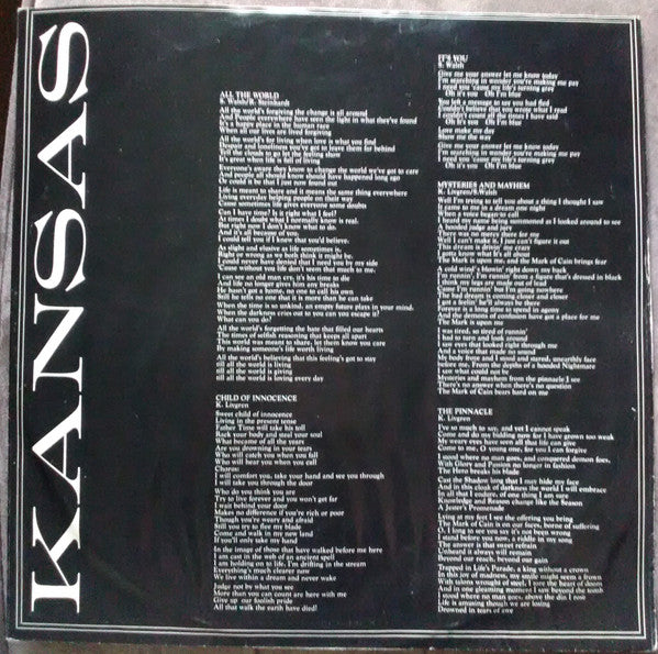 Kansas (2) : Masque (LP,Album)