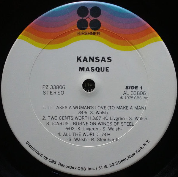 Kansas (2) : Masque (LP,Album)