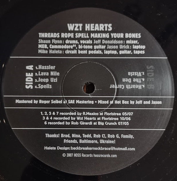 Wzt Hearts : Threads Rope Spell Making Your Bones (LP,Album)
