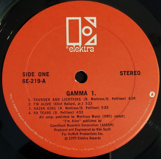 Gamma (5) : Gamma 1 (LP,Album,Stereo)