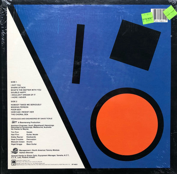 Split Enz : True Colours (LP,Album,Etched)