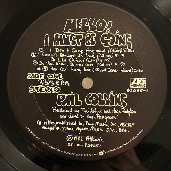 Phil Collins : Hello, I Must Be Going! (LP,Album,Club Edition,Reissue)