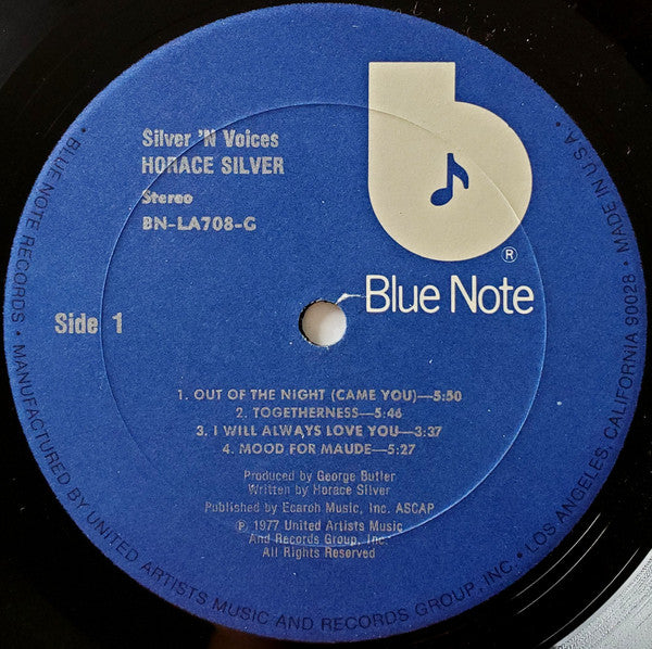 Horace Silver : Silver 'N Voices (LP,Album)