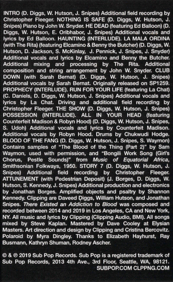 Clipping. : There Existed An Addiction To Blood (Album)