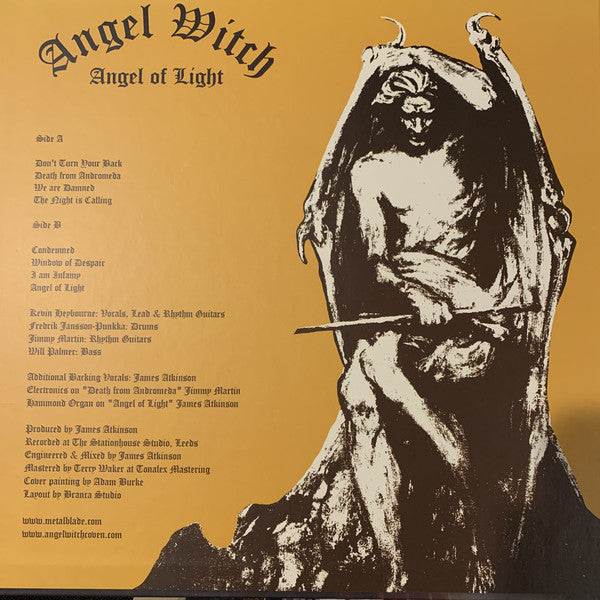 Angel Witch : Angel Of Light (LP,Album,Limited Edition,Numbered)