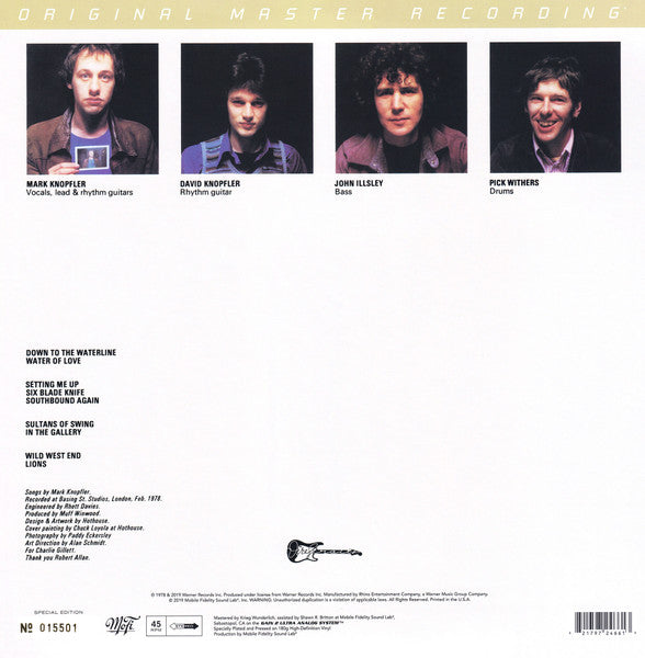 Dire Straits : Dire Straits (12",45 RPM,Album,Numbered,Reissue,Remastered,Special Edition,Stereo)