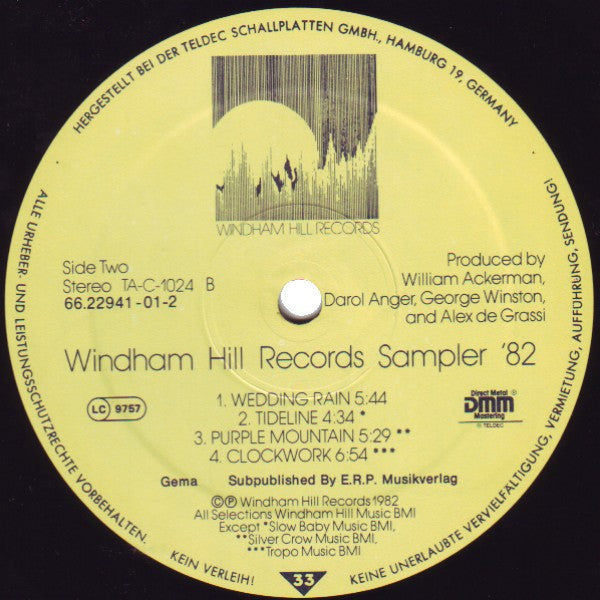 Various : Windham Hill Records Sampler '82 (LP,Sampler)