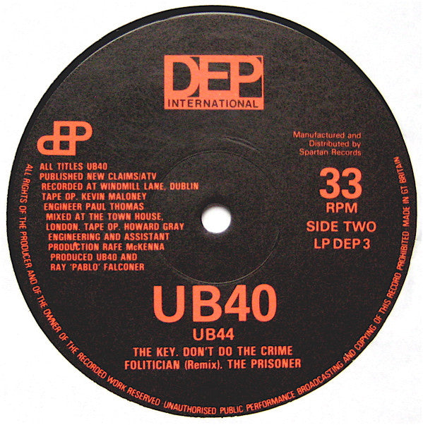 UB40 : UB44 (LP,Album,Limited Edition)