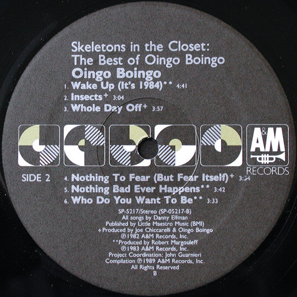 Oingo Boingo : Skeletons In The Closet: The Best Of Oingo Boingo (LP,Compilation)