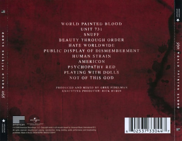 Slayer : World Painted Blood (Album,Repress)