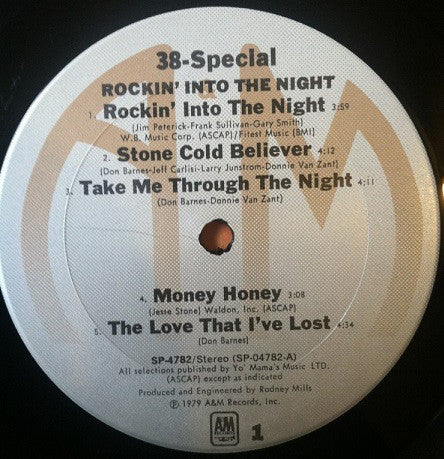 38 Special (2) : Rockin' Into The Night (LP,Album,Stereo)