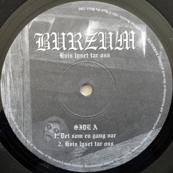 Burzum : Hvis Lyset Tar Oss (LP,Album,Reissue)