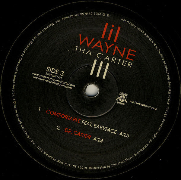 Lil Wayne : Tha Carter III (Vol.1) (LP)