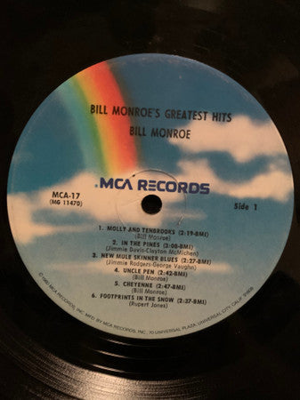 Bill Monroe : Bill Monroe's Greatest Hits (LP,Compilation,Reissue)