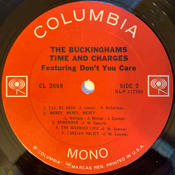 Buckinghams, The : Time & Charges (LP,Album,Mono)