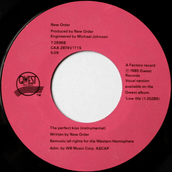 New Order : The Perfect Kiss (7",Single)