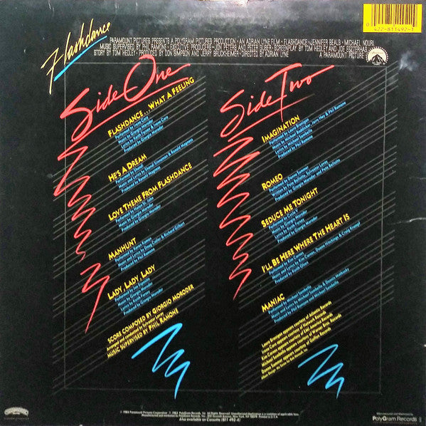Various : Flashdance (Original Soundtrack From The Motion Picture) (LP,Album)