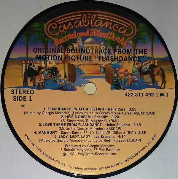 Various : Flashdance (Original Soundtrack From The Motion Picture) (LP,Album)