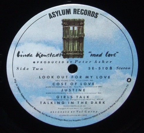 Linda Ronstadt : Mad Love (LP,Album)