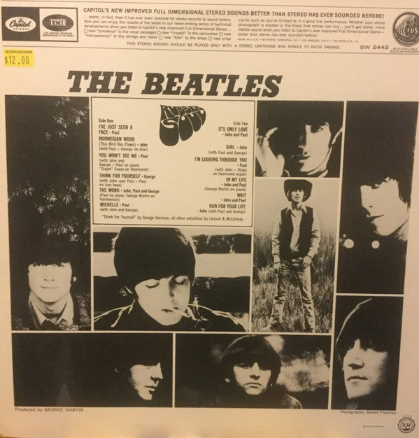 Beatles, The : Rubber Soul (LP,Album,Reissue,Stereo)