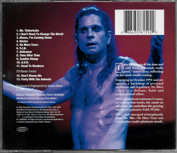 Ozzy Osbourne : No More Tears (Album,Reissue,Remastered)