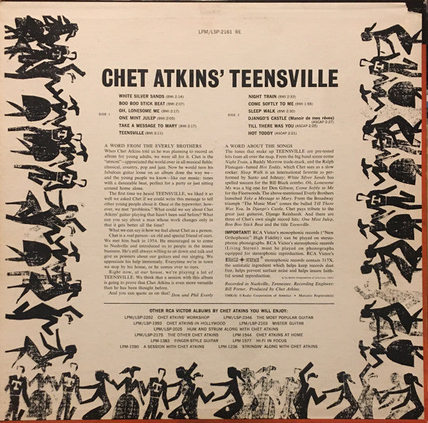 Chet Atkins : Teensville (LP,Album,Reissue,Mono)