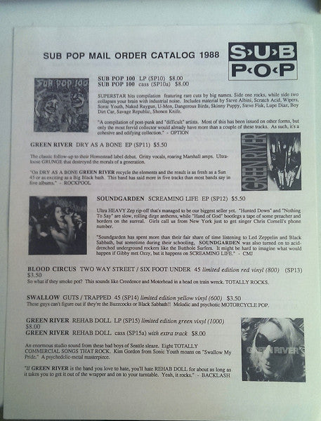 Soundgarden : Fopp (12",33 ⅓ RPM,EP,Limited Edition)