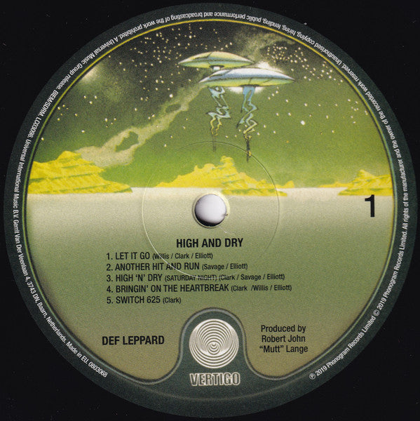Def Leppard : High 'N' Dry (LP,Album,Repress)