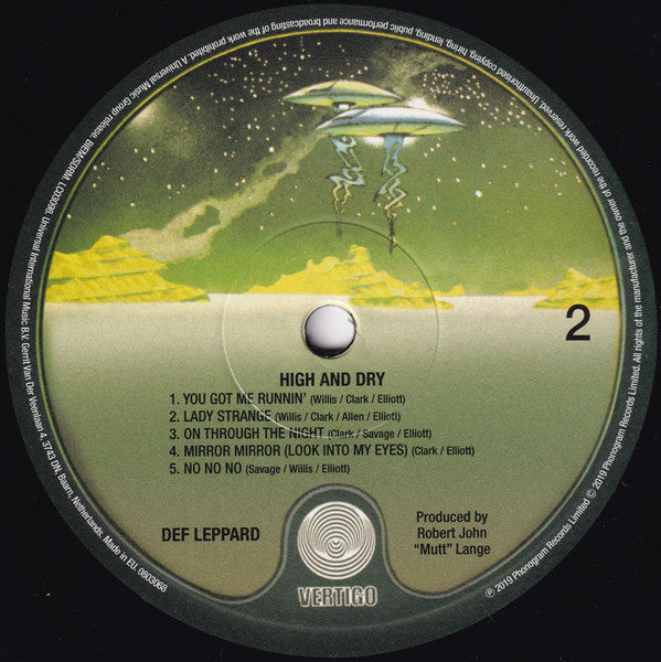 Def Leppard : High 'N' Dry (LP,Album,Repress)