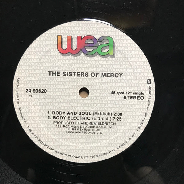 Sisters Of Mercy, The : Body And Soul (12",45 RPM,Single)