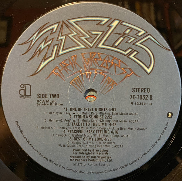 Eagles : Their Greatest Hits 1971-1975 (LP,Compilation,Club Edition)