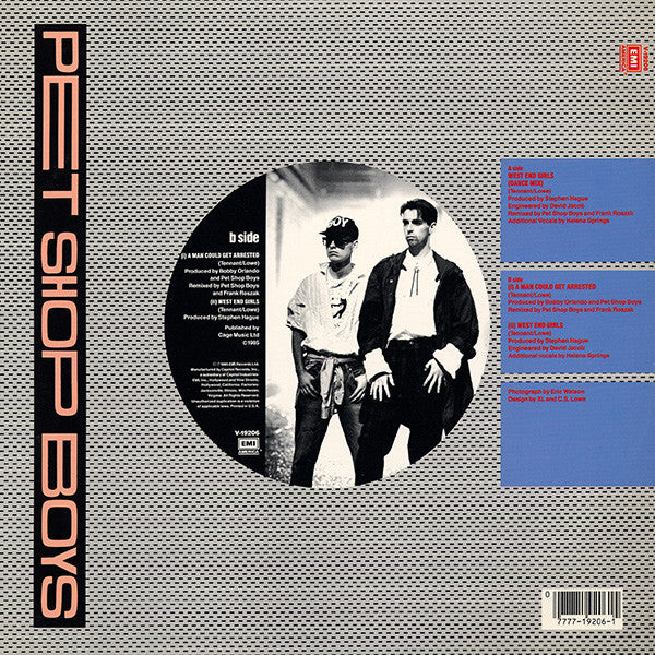 Pet Shop Boys : West End Girls (12",33 ⅓ RPM,Single)