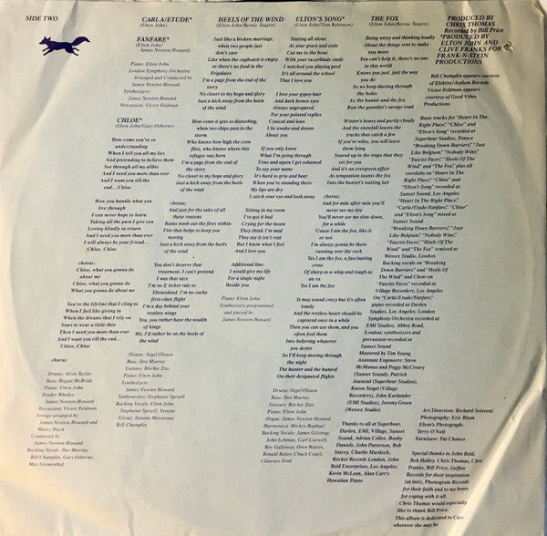 Elton John : The Fox (LP,Album)