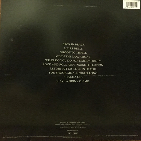 AC/DC : Back In Black (LP,Album,Reissue,Remastered,Stereo)