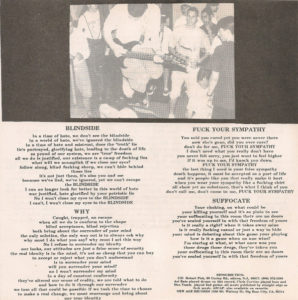 Ressurection (2) : Ressurection (7",33 ⅓ RPM)