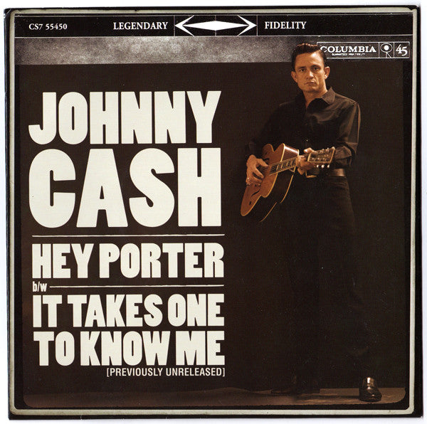 Johnny Cash : Hey Porter / It Takes One To Know Me (7",45 RPM,Promo,Stereo,Mono)