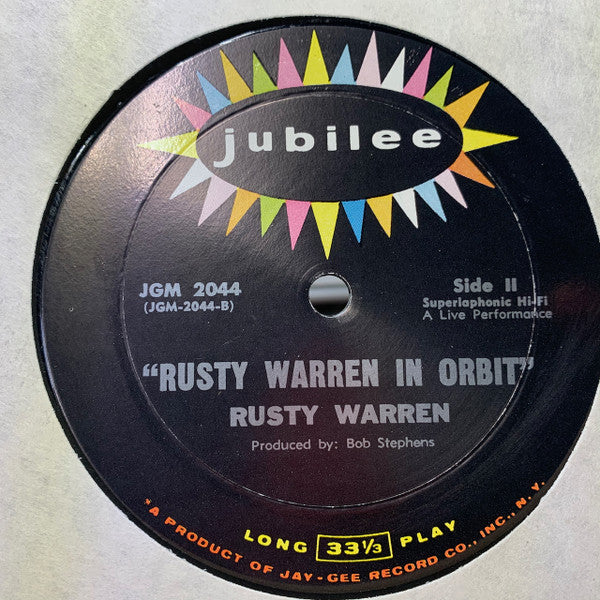 Rusty Warren : Rusty Warren In Orbit (LP,Album,Mono)