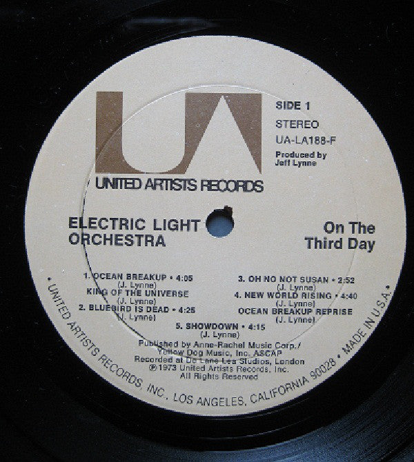 Electric Light Orchestra : On The Third Day (LP,Album)